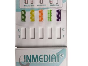 Prueba de Droga 5 Drogas INMEDIAT 5E Kit (incluye 1 par de guantes de latex  y recipiente plastico avalado de 45CC ) – OMEPS